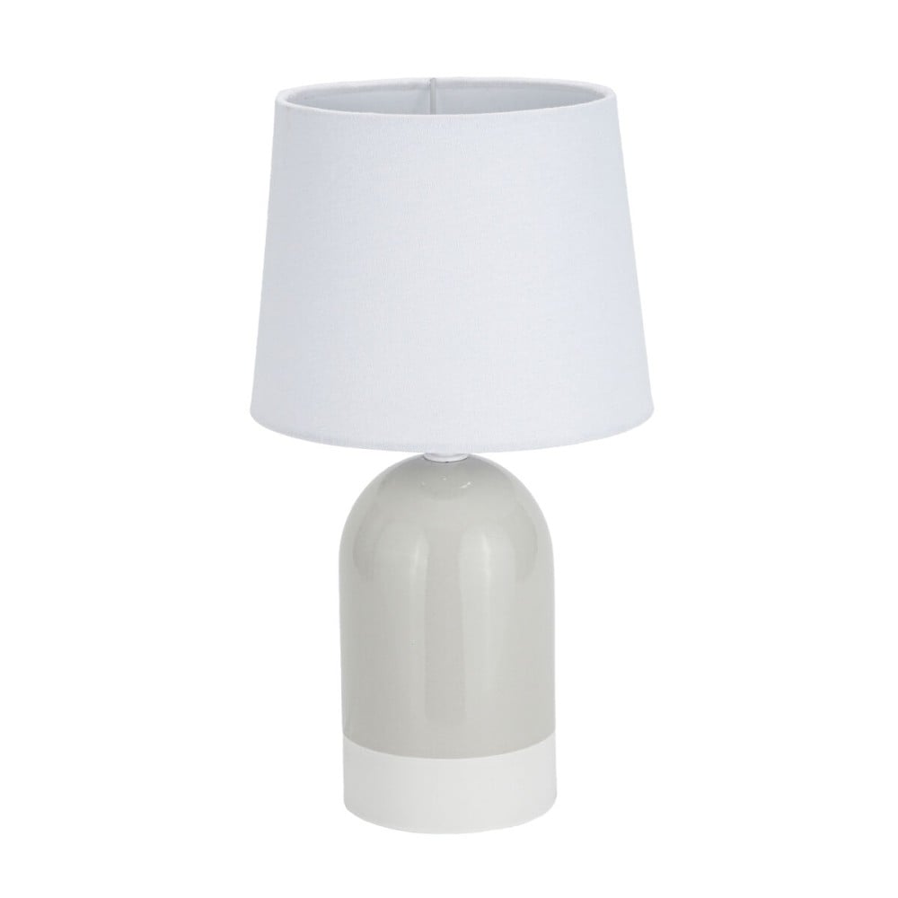 Tischlampe Versa Duo Beige Leinen aus Keramik 40 W 18 x 32,5 cm