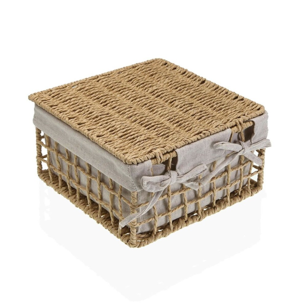 Laundry Basket Versa Nadir Brown Marine algae 23 x 12,5 x 23 cm