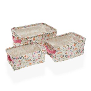 Korb-Set Versa 18 x 14 x 28 cm Blomster