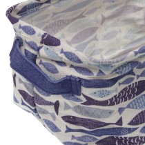 Korb-Set Versa Aqua 2 18 x 14 x 28 cm
