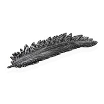 Centre de Table Versa Argenté Bois MDF 19 x 3 x 60 cm Plume
