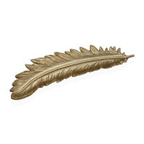 Tischdekoration Versa Gold Holz MDF 19 x 3 x 60 cm Feder