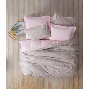 Bettbezug-Set Rosa 220 x 240 cm