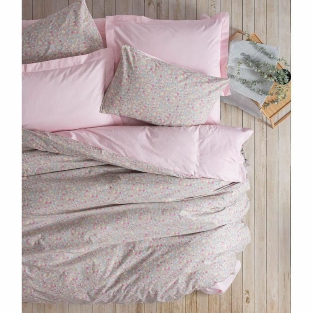 Bettbezug-Set Rosa 220 x 240 cm