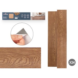Autocollants Parquet Marron 24 Unités
