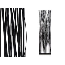 Paravent Varas Noir Bois de saule 50 x 185 x 12 cm