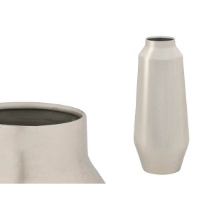 Vase 10216-MS Silberfarben Eisen 19 x 49 x 19 cm