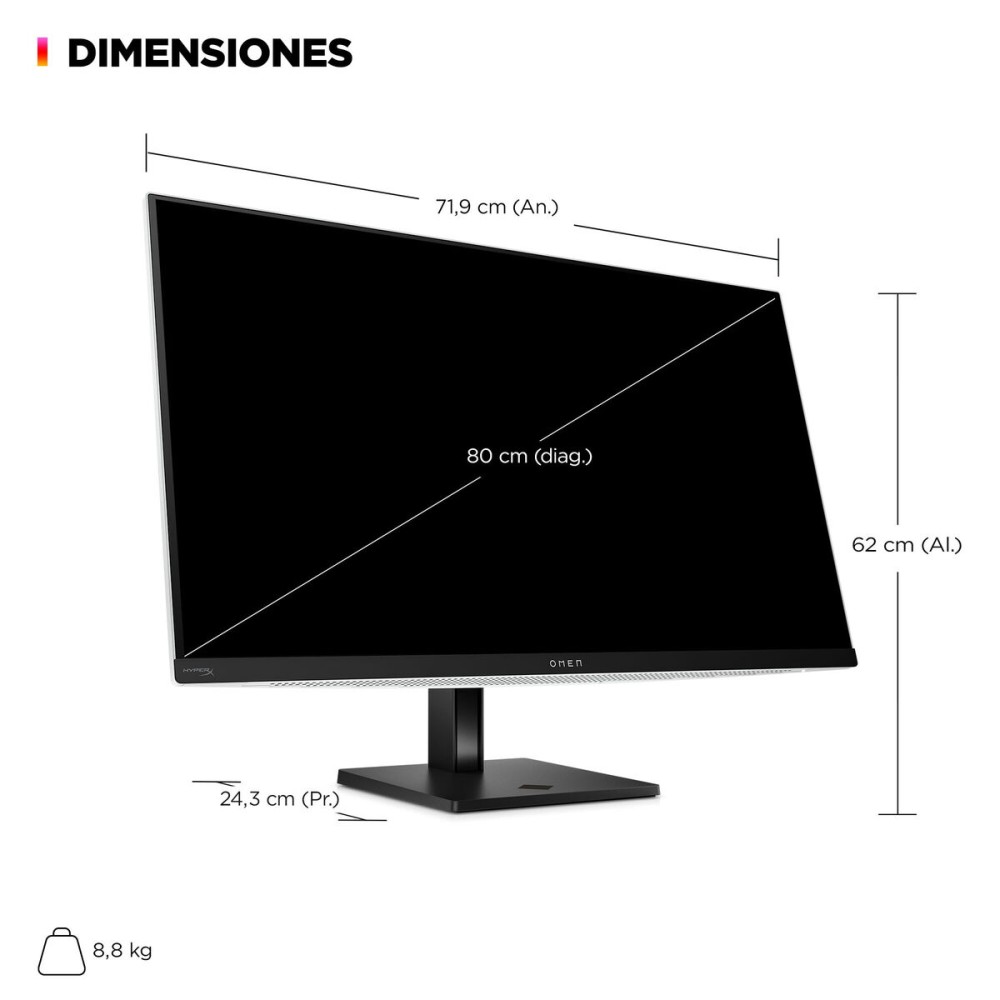 Gaming-Monitor HP 9R181E9ABB 4K Ultra HD 31,5"
