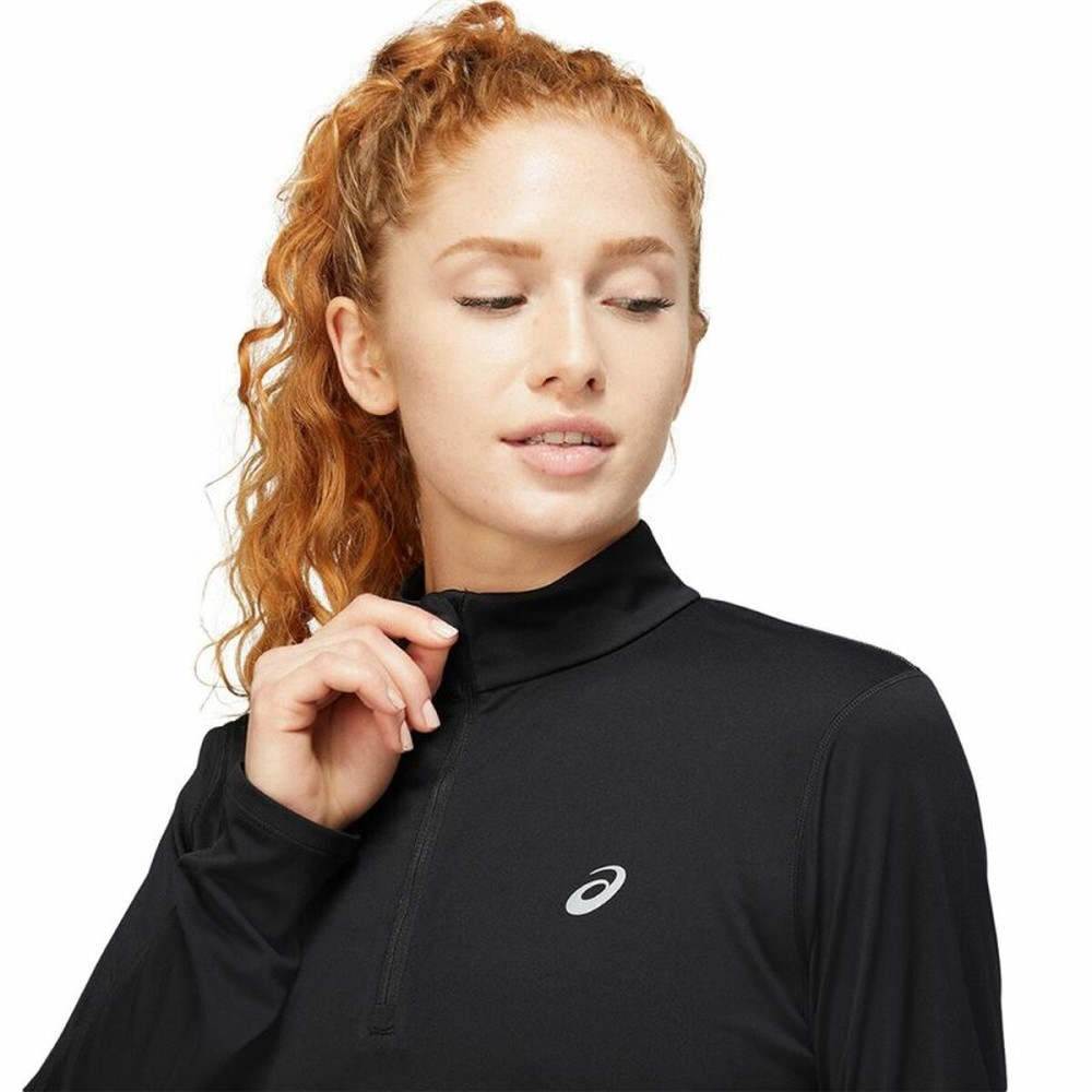 Damen Langarm-T-Shirt Asics Schwarz