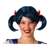 Perücke Blau