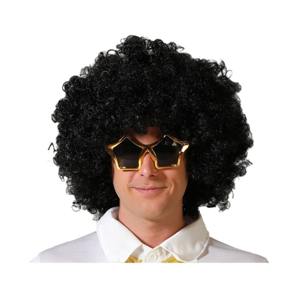 Perücke Schwarz Afro-Haar
