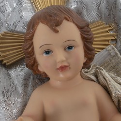 Decorative Figure Alexandra House Living Silver Plastic 16 x 17 x 28 cm Cushion Baby Jesus