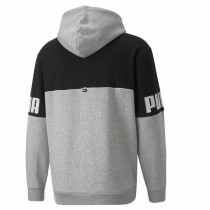 Sweat à capuche homme Puma Power Colorblock Gris