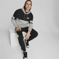 Herren Sweater mit Kapuze Puma Power Colorblock Grau