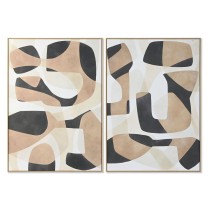 Bild Home ESPRIT Braun Schwarz abstrakt Urban 100 x 4 x 140 cm (2 Stück)