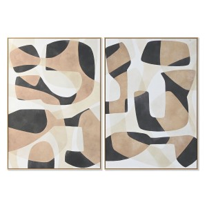 Bild Home ESPRIT Braun Schwarz abstrakt Urban 100 x 4 x 140 cm (2 Stück)