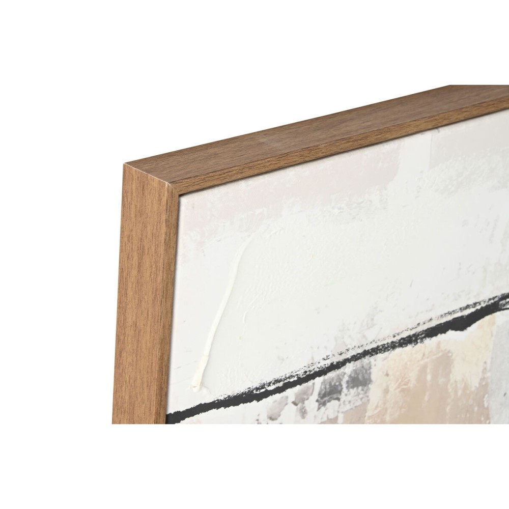 Painting Home ESPRIT Black Golden Abstract Urban 100 x 4 x 100 cm (2 Units)