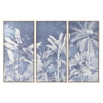Bild Home ESPRIT Blau Palmen Tropical 180 x 4 x 120 cm (3 Stücke)