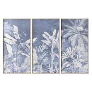 Bild Home ESPRIT Blau Palmen Tropical 180 x 4 x 120 cm (3 Stücke)