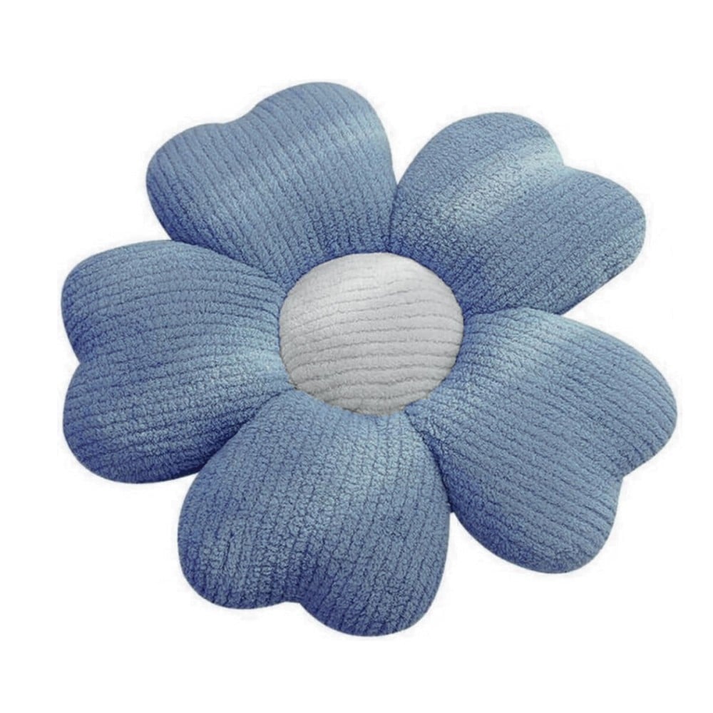 Kissen Versa Blau Blume 48 x 48 cm