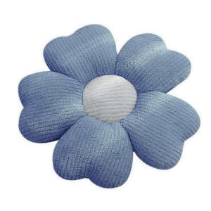 Kissen Versa Blau Blume 48 x 48 cm