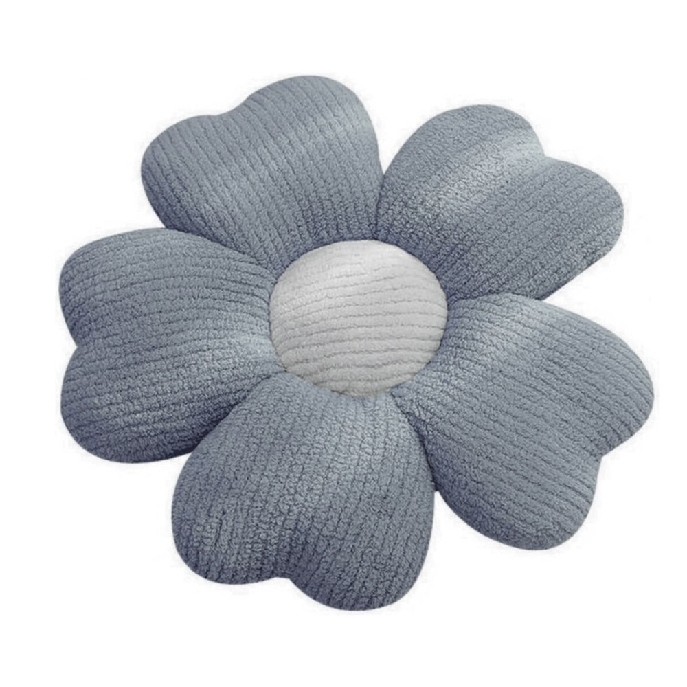 Kissen Versa Grau Blume 48 x 48 cm