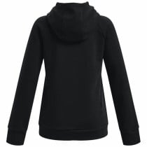 Hooded Sweatshirt for Girls Under Armour Rival Big Logo Black