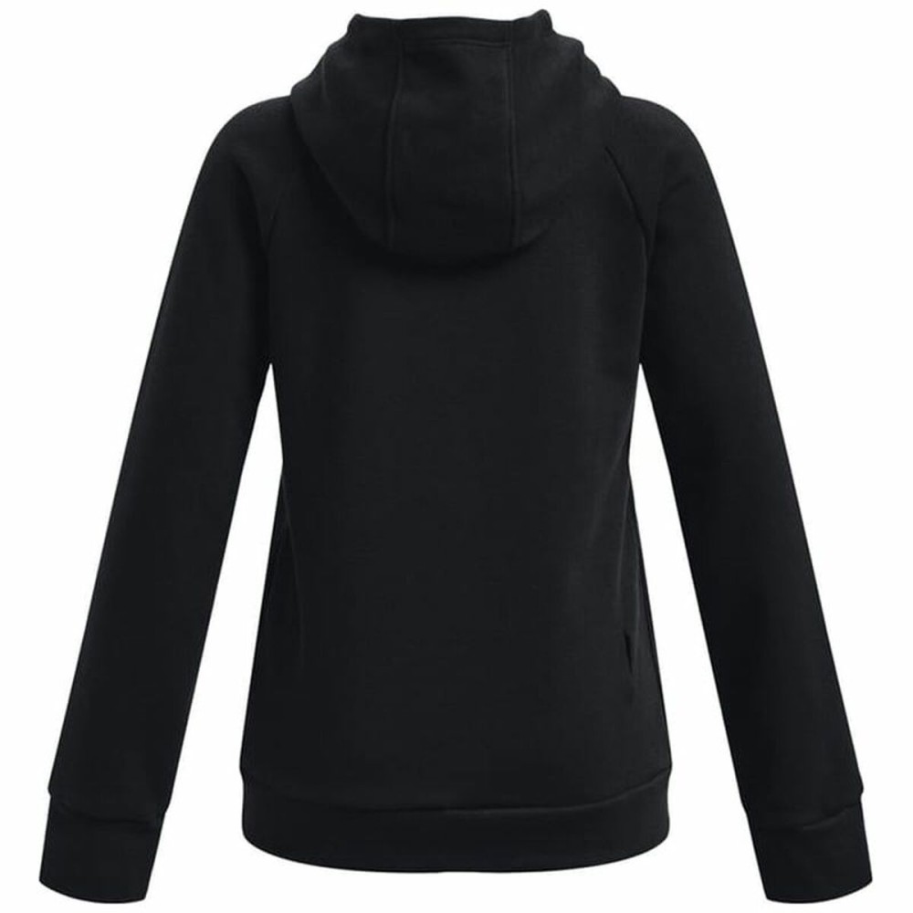 Sweatshirt mit Kapuze für Mädchen Under Armour Rival Big Logo Schwarz