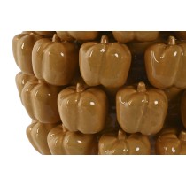 Vase Home ESPRIT Gelb Senf aus Keramik Steingut Tropical 30 x 30 x 20 cm