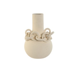 Vase Home ESPRIT Weiß aus Keramik Steingut Moderne 22 x 20 x 30 cm