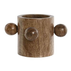 Vase Home ESPRIT Braun Mango-Holz