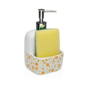 Seifenspender Versa CLIVIA aus Keramik 9,4 x 17,8 x 10,5 cm