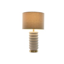 Tischlampe Home ESPRIT Beige Gold