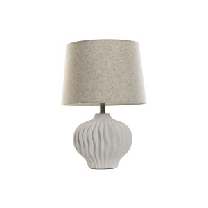 Tischlampe Home ESPRIT Weiß Beige 50 W 220 V