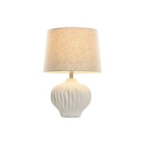 Tischlampe Home ESPRIT Weiß Beige 50 W 220 V