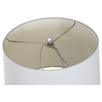 Stehlampe Home ESPRIT Weiß Silberfarben 50 W 220 V 35 x 35 x 150 cm (3 Stücke)