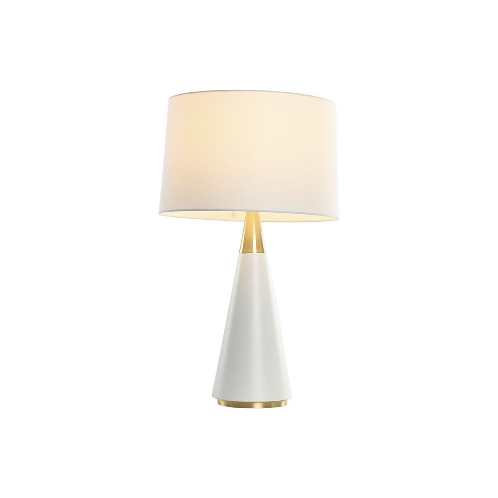 Tischlampe Home ESPRIT Weiß Gold 50 W 220 V