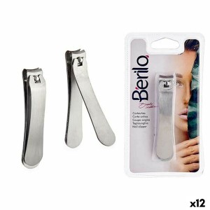 Nagelknipser Berilo 1703240 Silberfarben Metall (12 Stück)