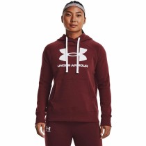 Damen Sweater mit Kapuze Under Armour Rival Fleece Granatrot