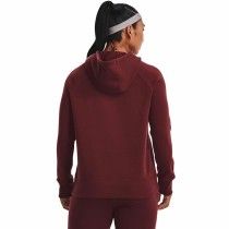 Damen Sweater mit Kapuze Under Armour Rival Fleece Granatrot