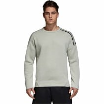 Herren Sweater ohne Kapuze Adidas Zne Crew Gr Hellgrau