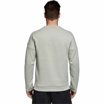 Herren Sweater ohne Kapuze Adidas Zne Crew Gr Hellgrau