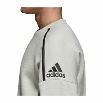 Herren Sweater ohne Kapuze Adidas Zne Crew Gr Hellgrau