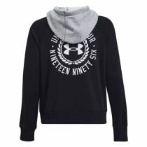 Sweat à capuche homme Under Armour Rival Fleece CB Noir