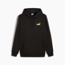 Herren Sweater mit Kapuze Puma Ess Tape Minimal Gold Fl Schwarz