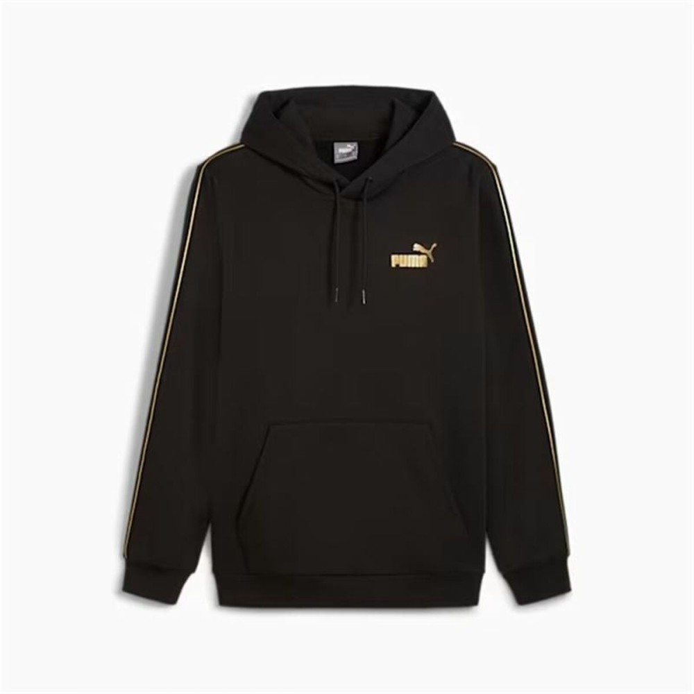 Sweat à capuche homme Puma Ess Tape Minimal Gold Fl Noir
