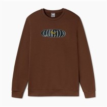 Herren Sweater ohne Kapuze Puma Essentials+ Graphic Crew Fl Hombre Braun