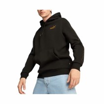 Herren Sweater mit Kapuze Puma Ess Tape Minimal Gold Fl Schwarz