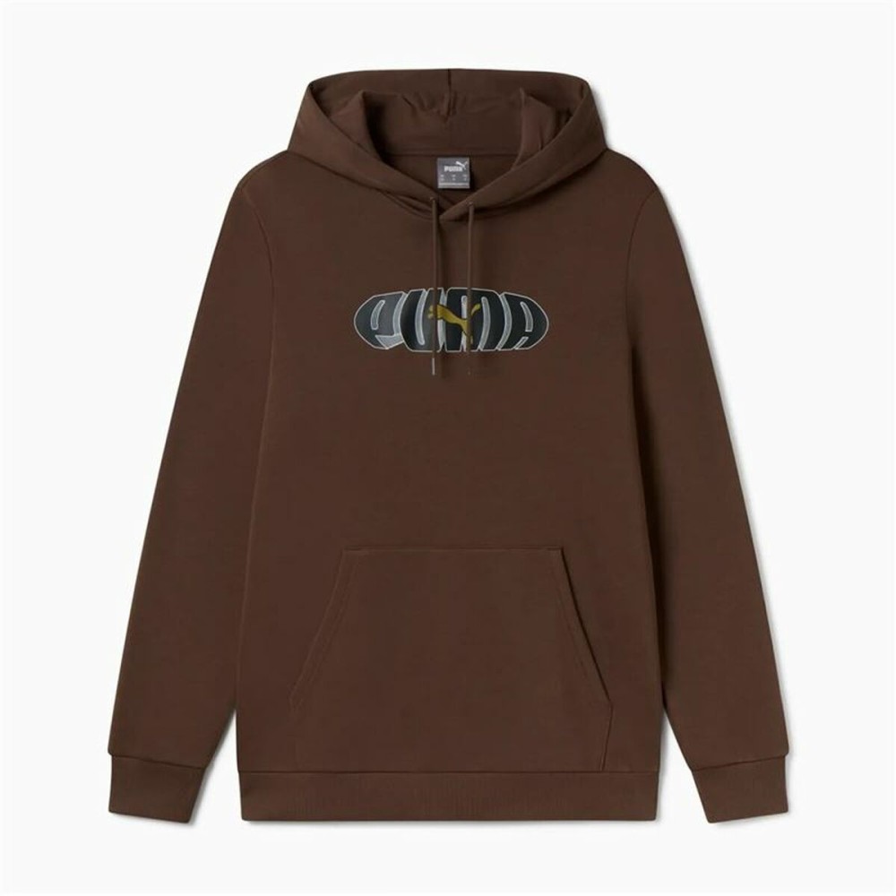 Herren Sweater mit Kapuze Puma Essentials+ Graphic Hoodie Fl Hombre