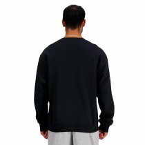 Herren Sweater ohne Kapuze New Balance Sport Essentials Fleece Logo Schwarz
